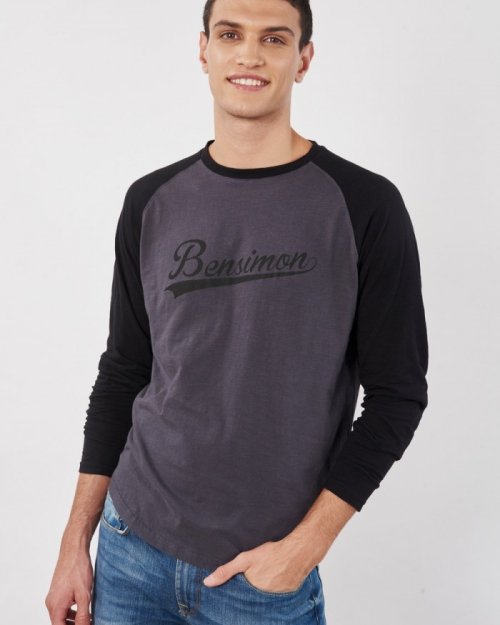 Remera champion ranglan ML GRIS