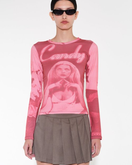 remera ML Candy BORDEAUX