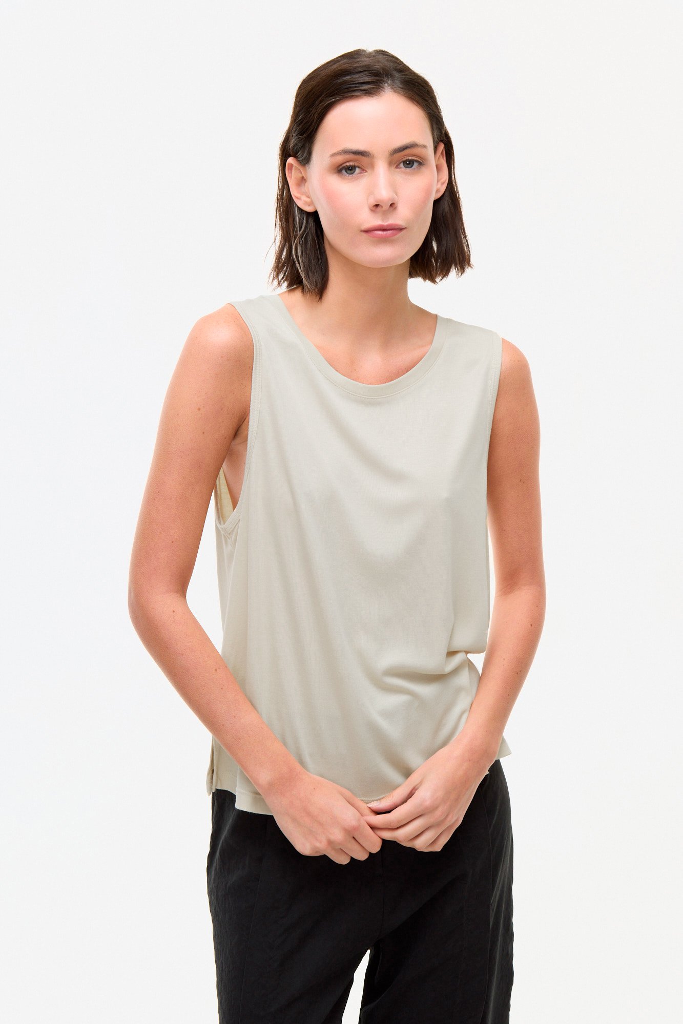 Musculosa de jersey afrodita VERDE