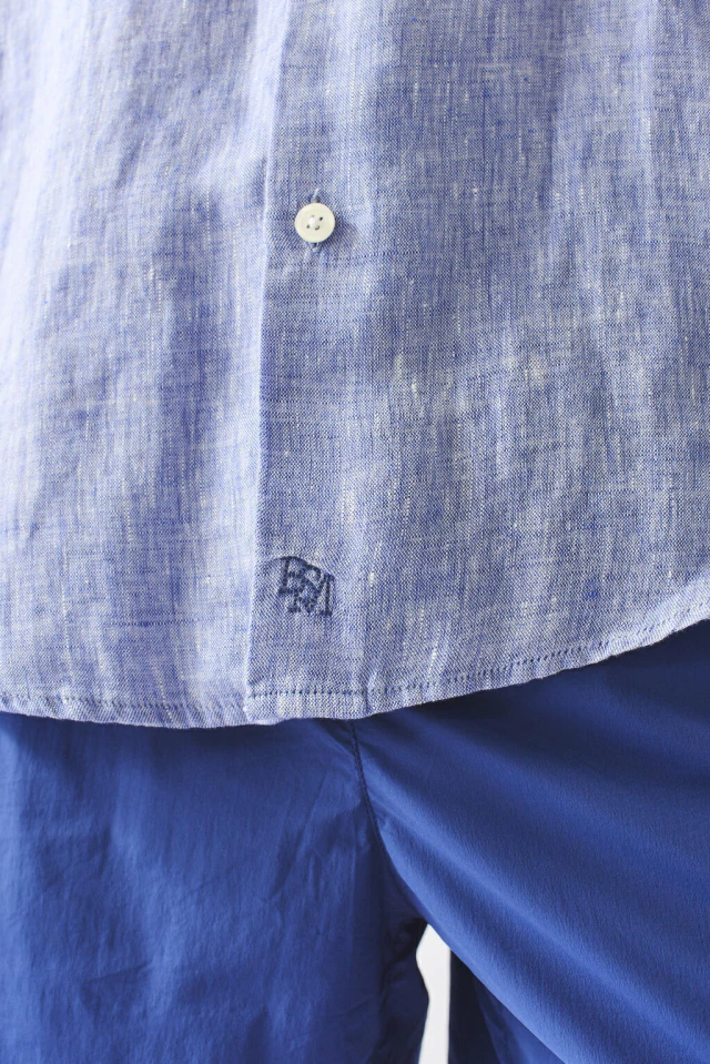Camisa Santorini lino INDIGO - Imagen 3