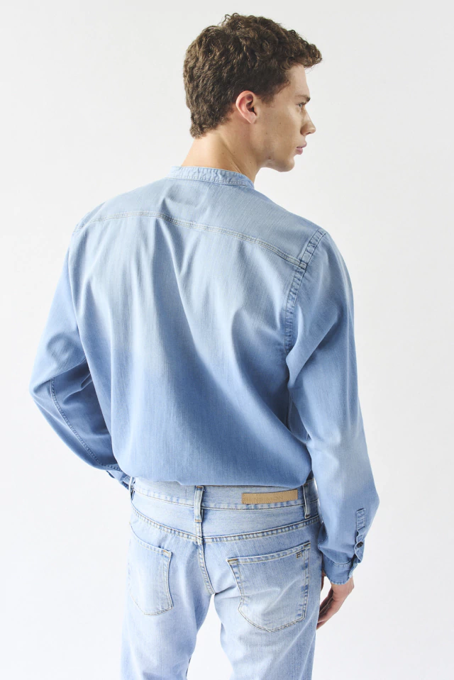Camisa mao denim bols STONE WASH - Imagen 5