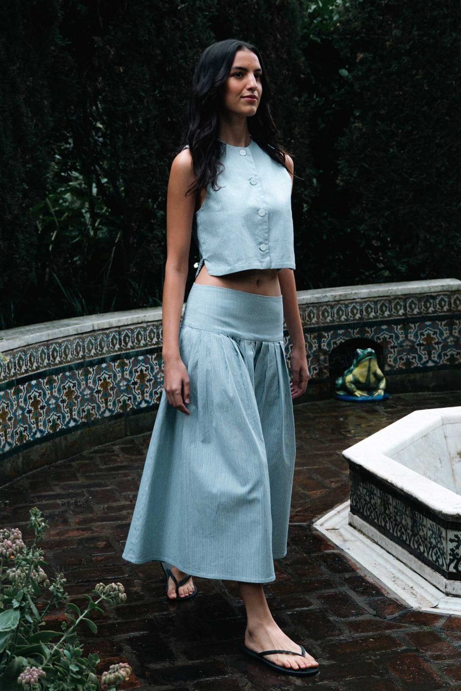 Falda Margarita AZUL