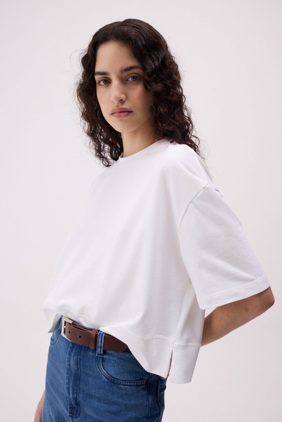 Remera Boxy Chips BLANCO