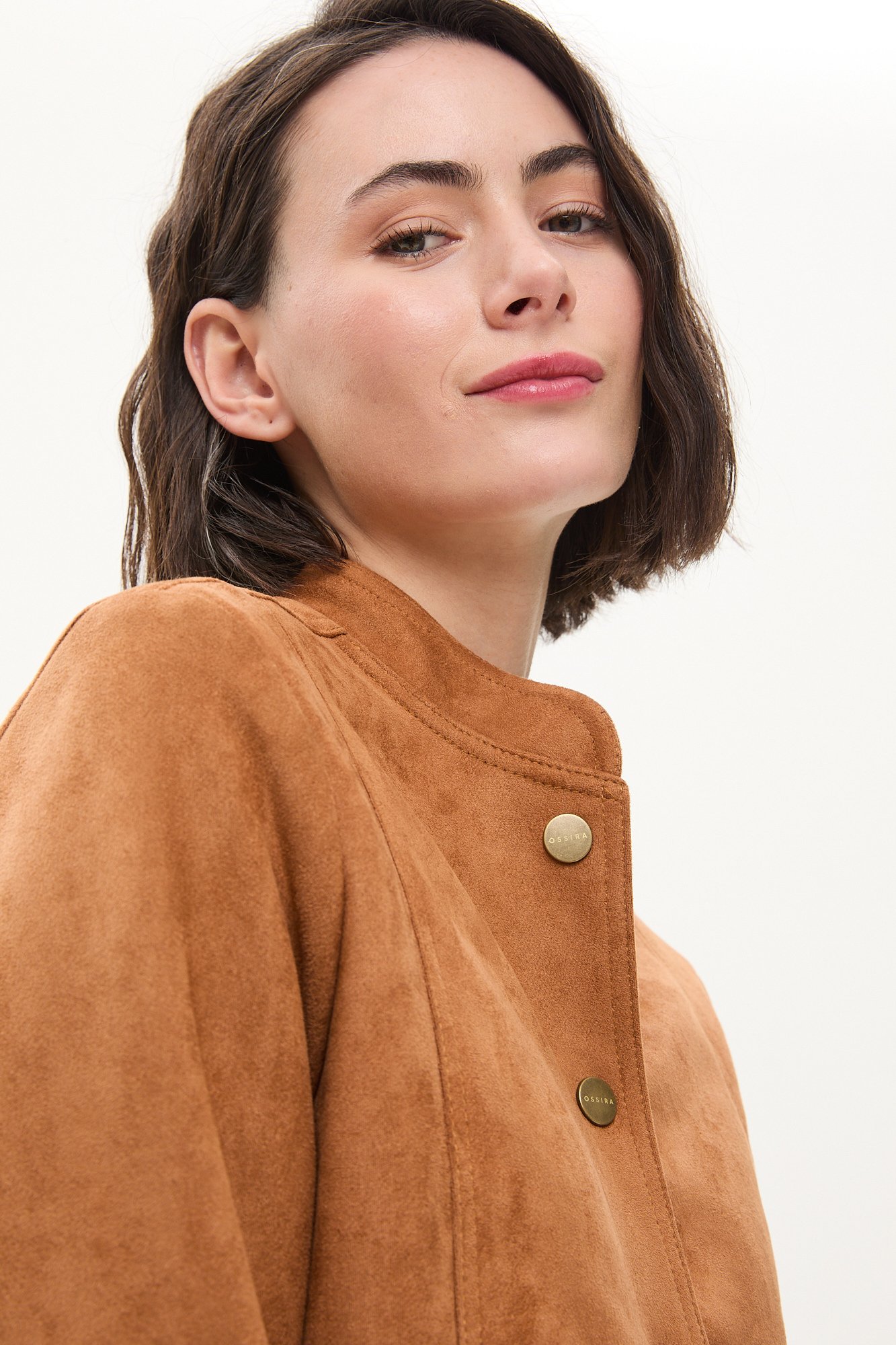 Campera entallada gamuza SUELA - Imagen 3