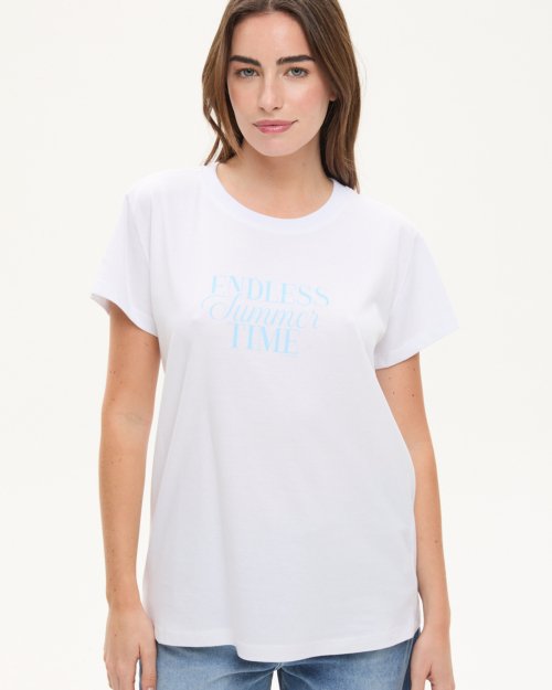 Remera con estampa endless summer time BLANCO.