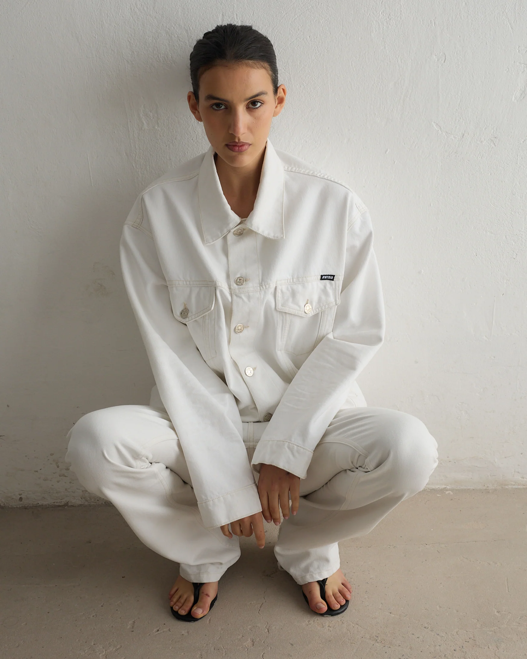 Campera denim OFF WHITE