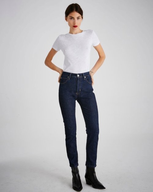 Pantalón straight indigo blue RINSED