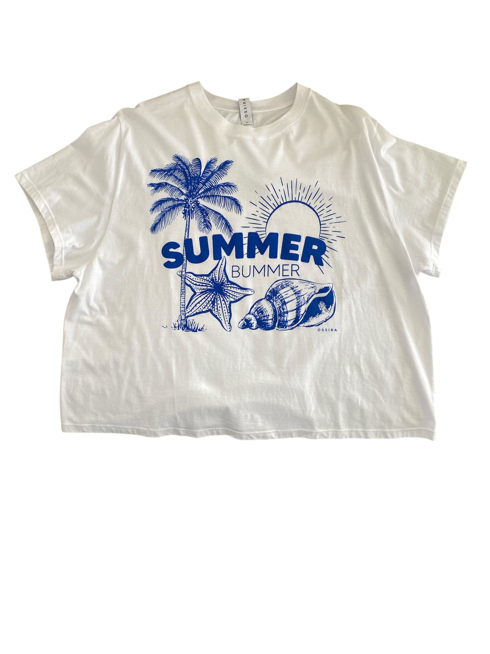 Remera con estampa "summer bummer" BLANCO