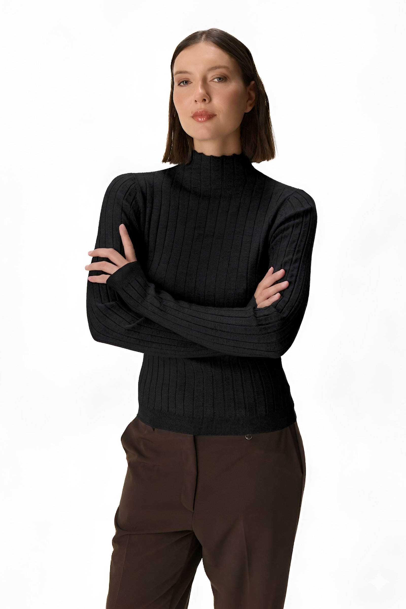 Polera cuellos continuo NEGRO