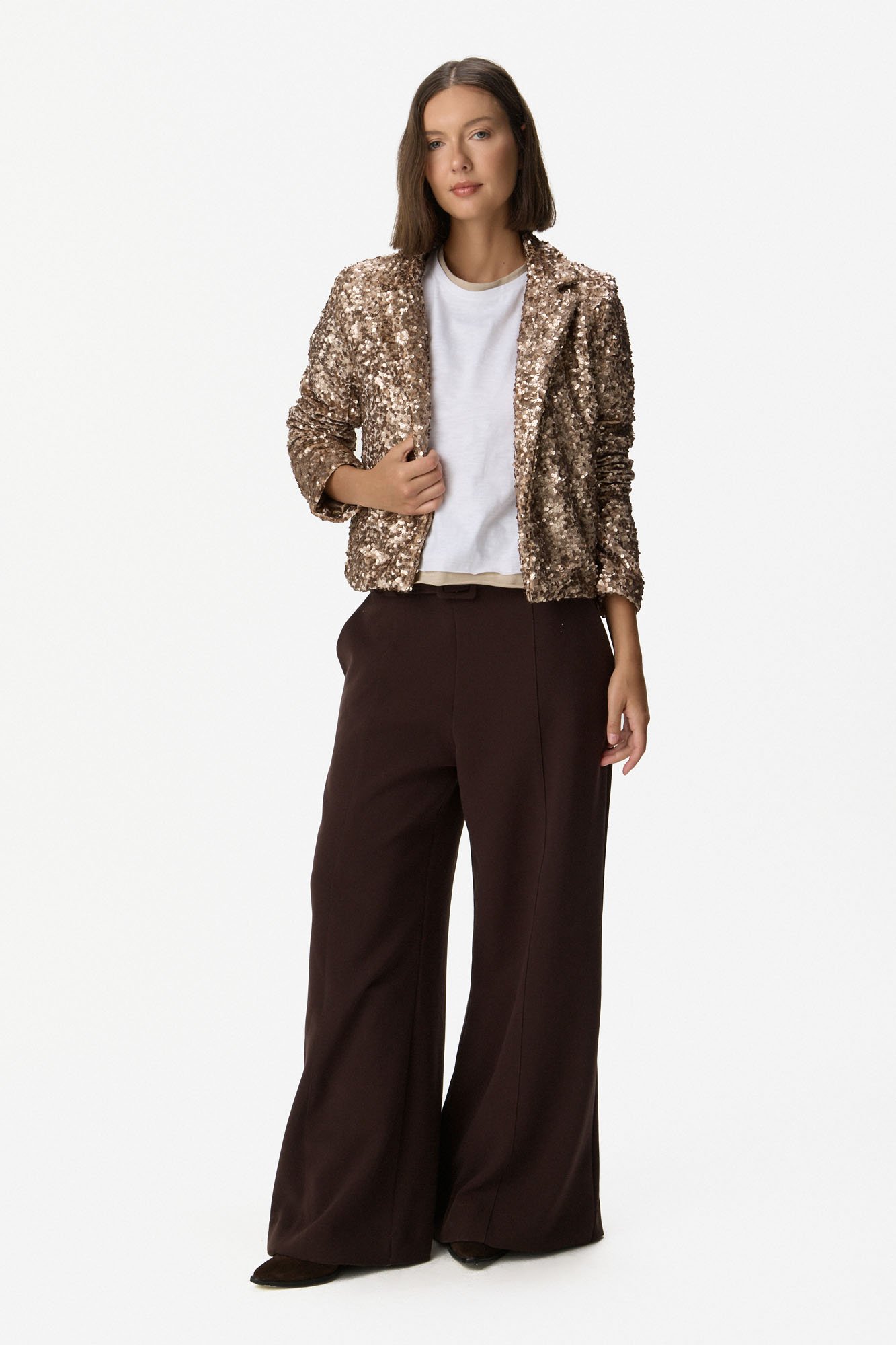 Blazer de lentejuelas DORADO - Imagen 4