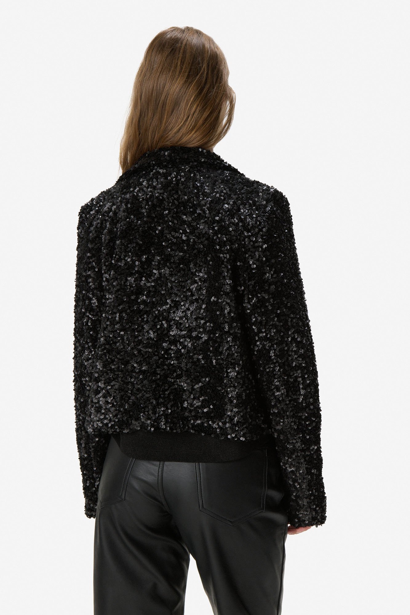 Blazer de lentejuelas NEGRO - Imagen 3