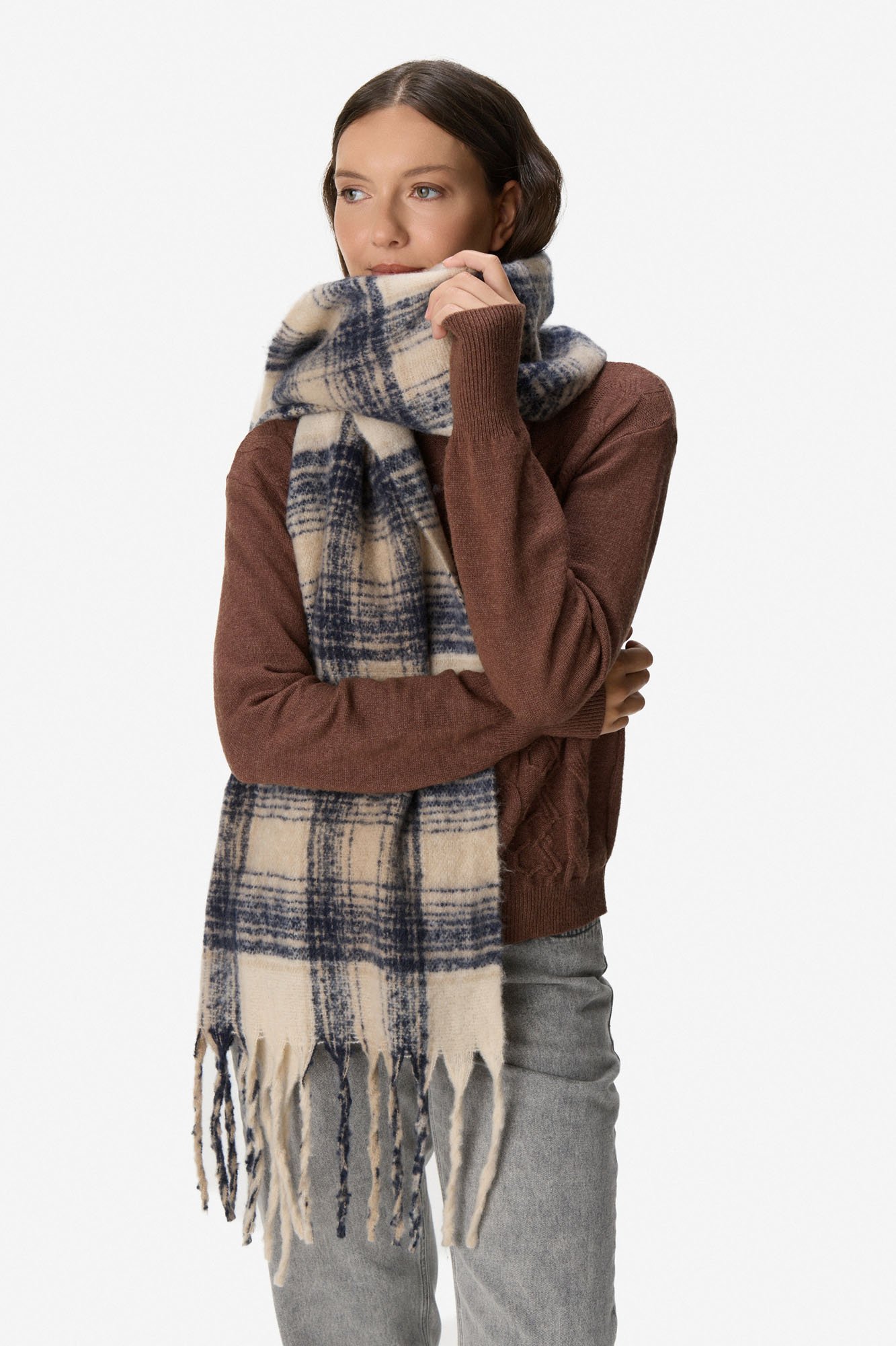 Mantón cuadrille BEIGE