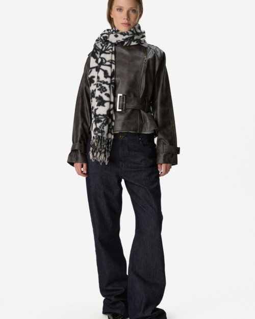 Mantón floral BLANCO