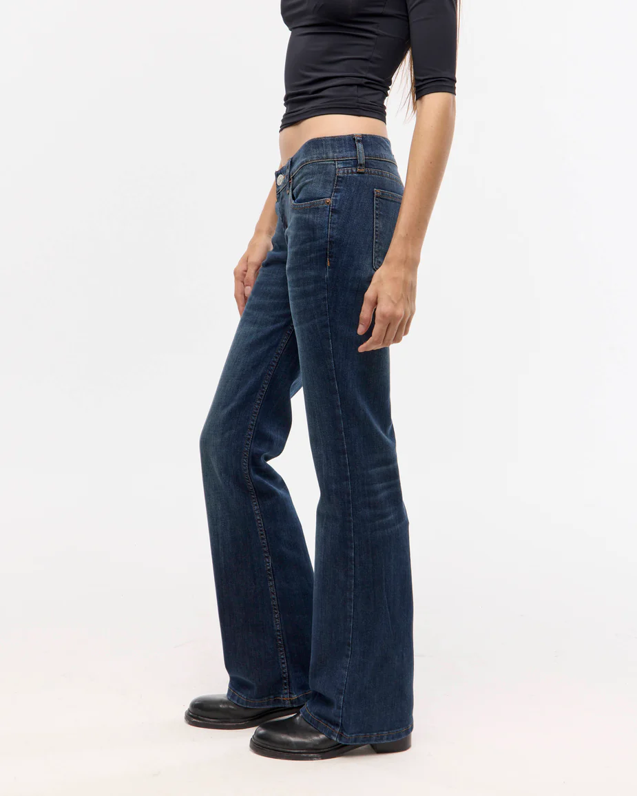 Pantalón low bootcut vintage blue - Imagen 3
