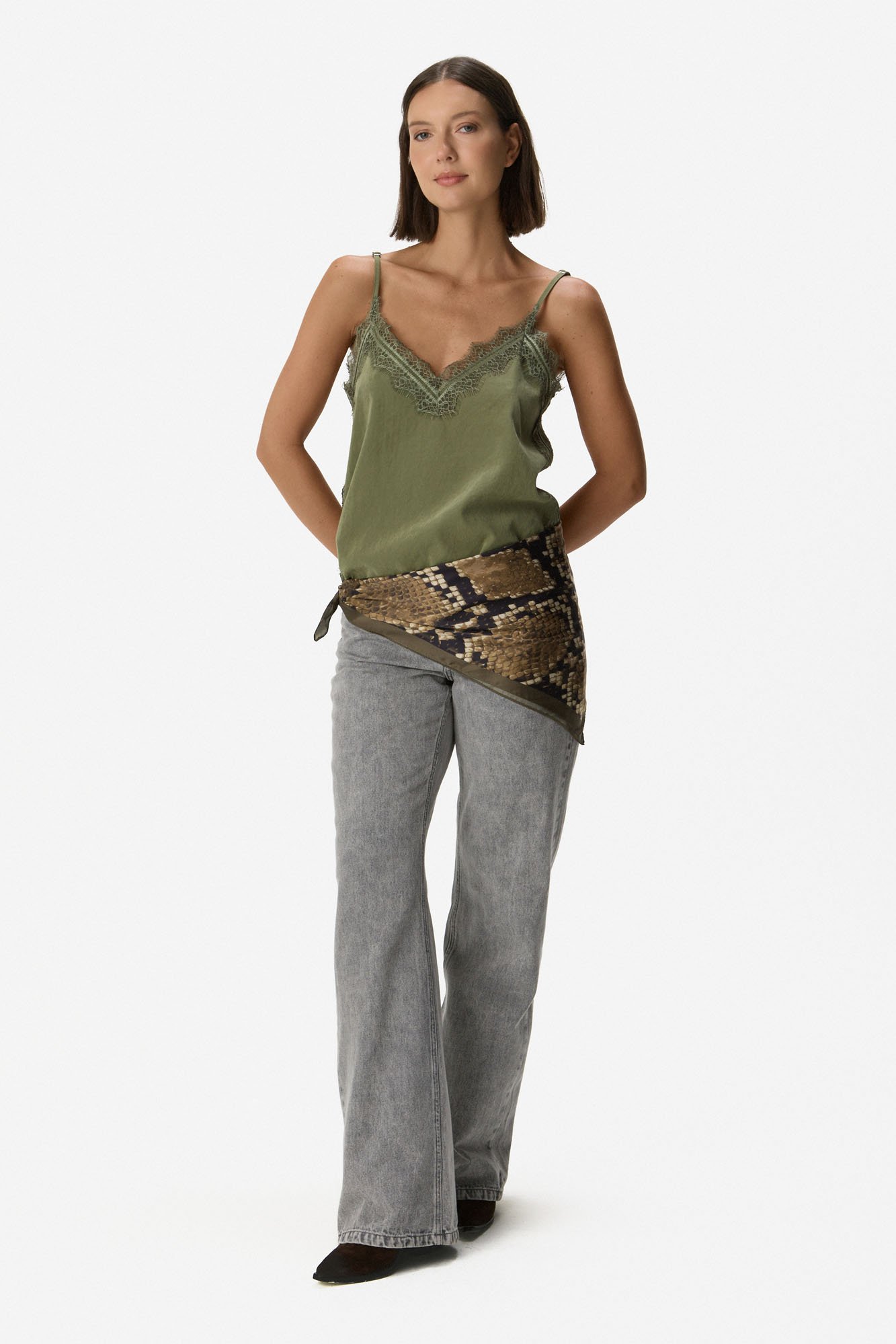 Pañuelo reptil MARRÓN