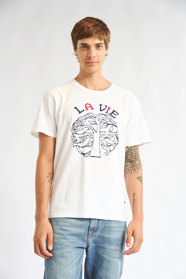 Remera La Vie BLANCO