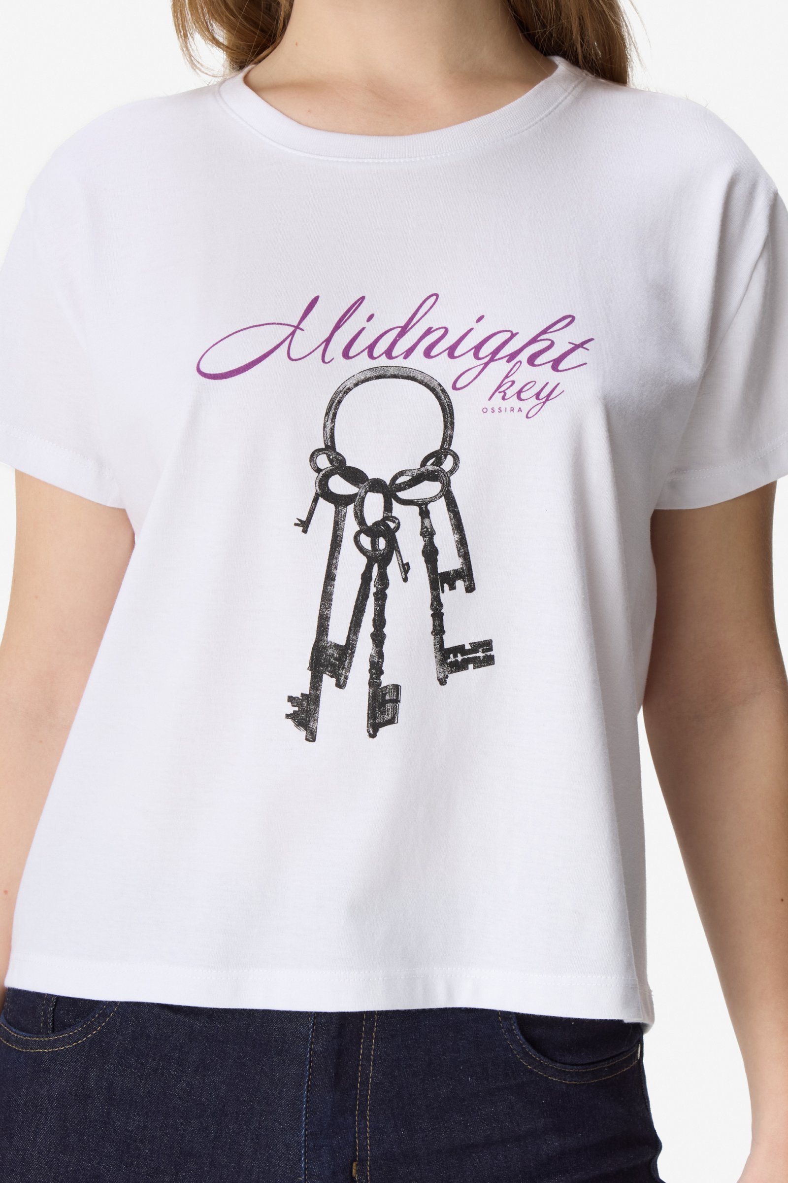 Remera estampada midnight key BLANCO - Imagen 2