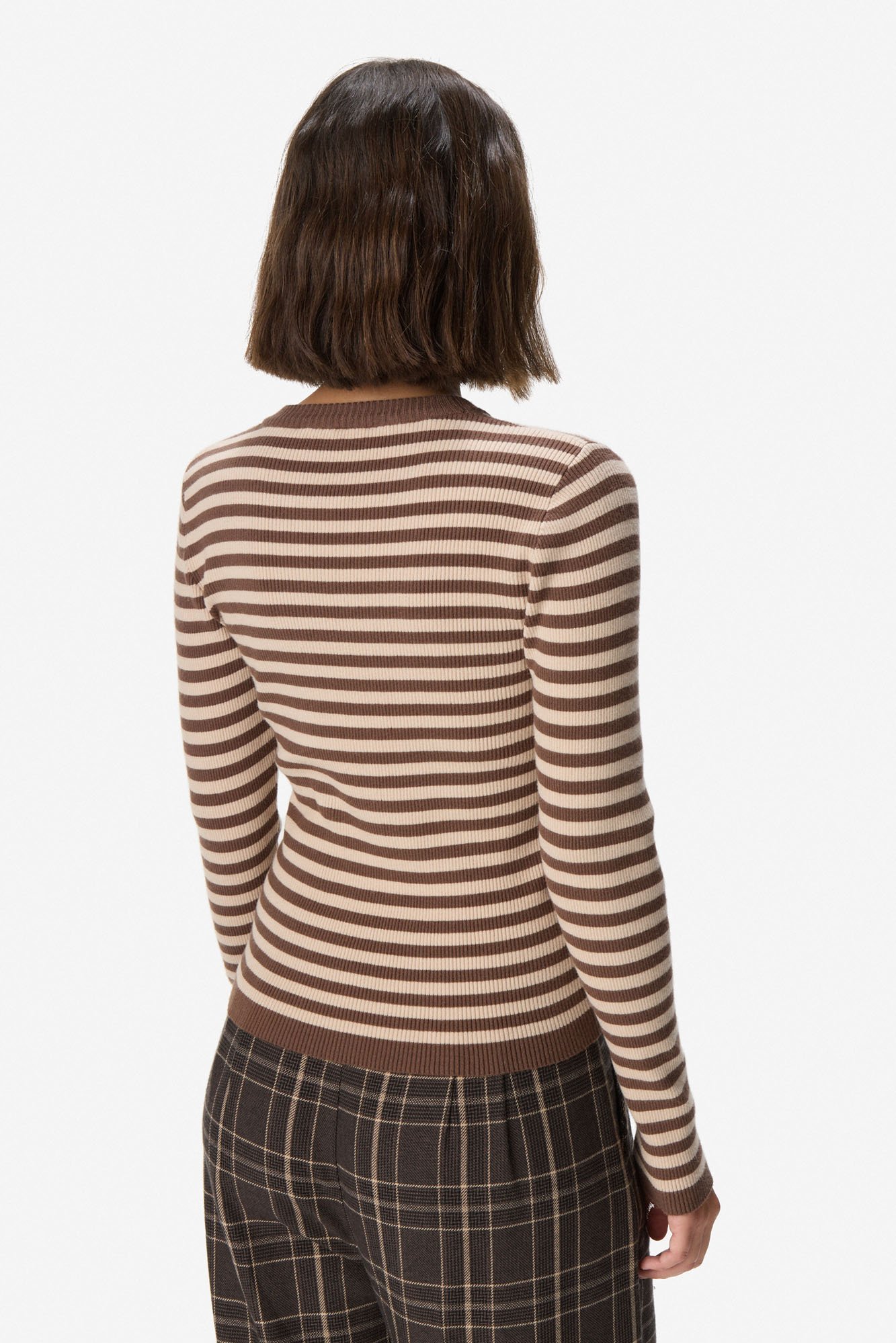 Sweater rayado CHOCOLATE - Imagen 3
