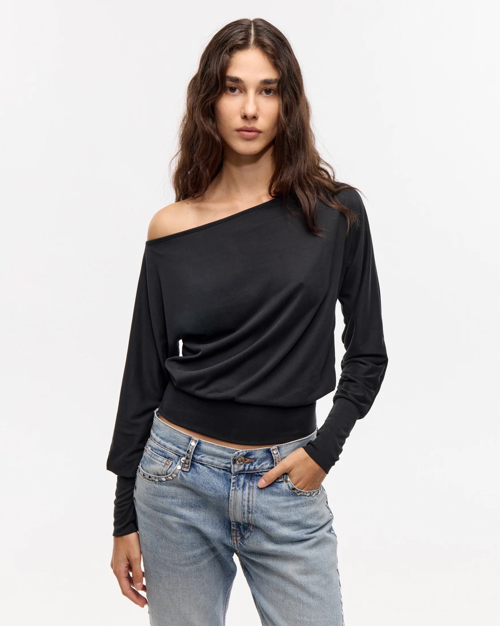 Top asymetric agnes NEGRO