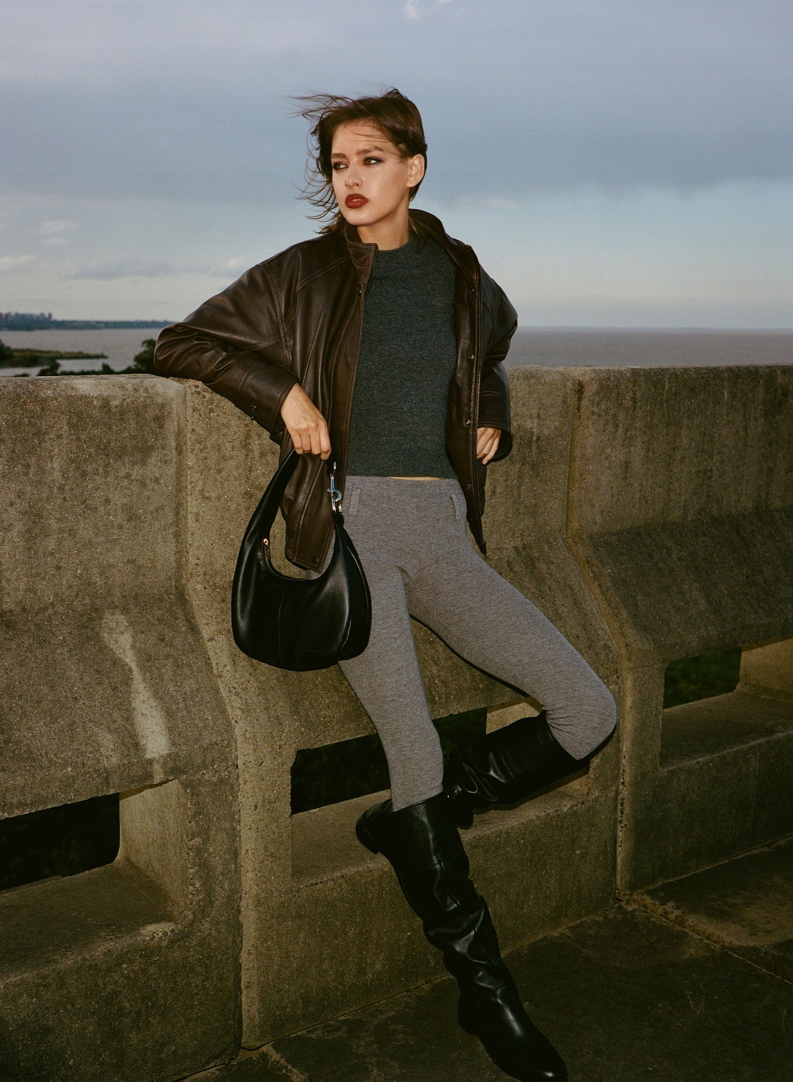 Calza wool GRIS MEL