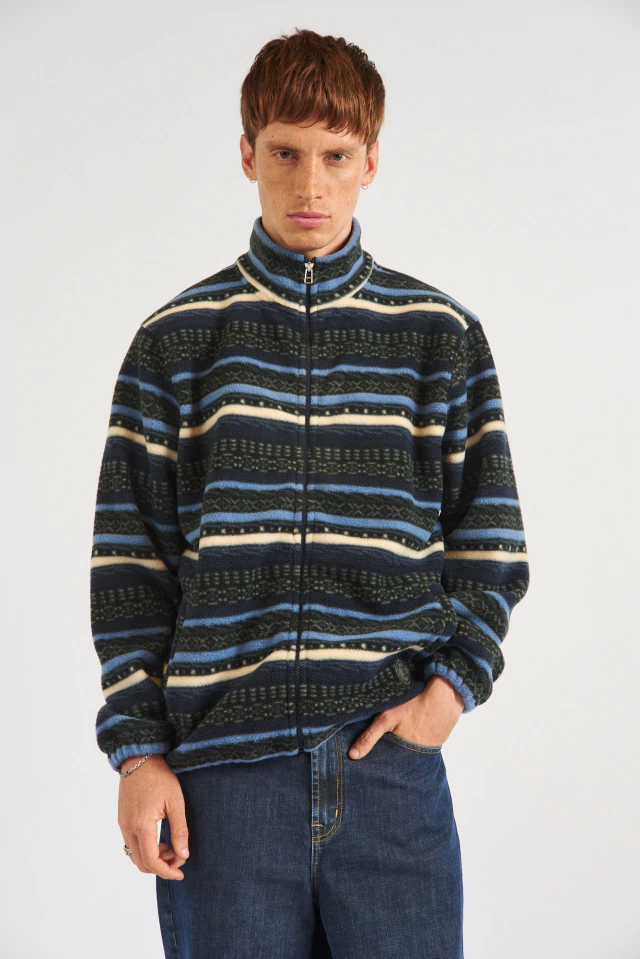 Campera polar japo AZUL MARINO