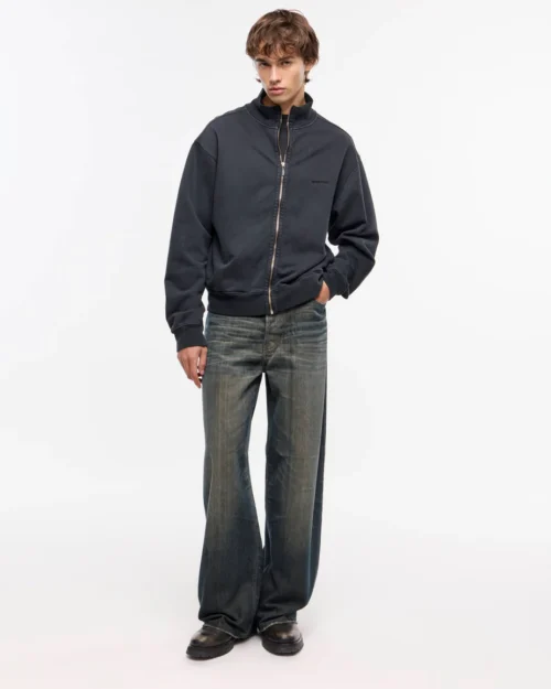 Campera zipper NEGRO