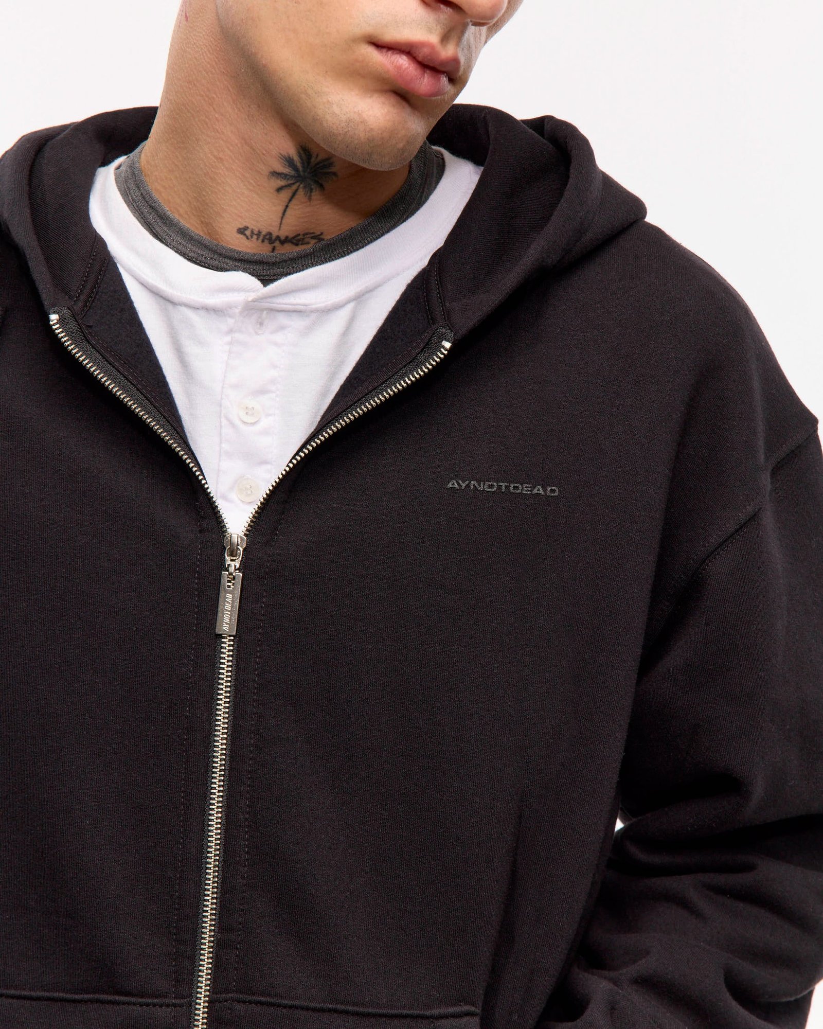 Hoodie zipper classic NEGRO - Imagen 3