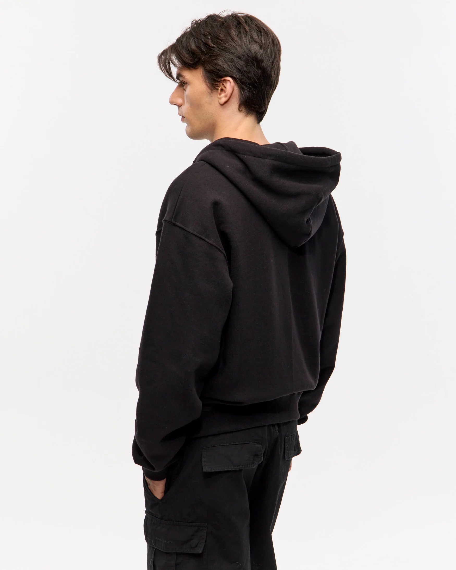 Hoodie zipper classic NEGRO - Imagen 5