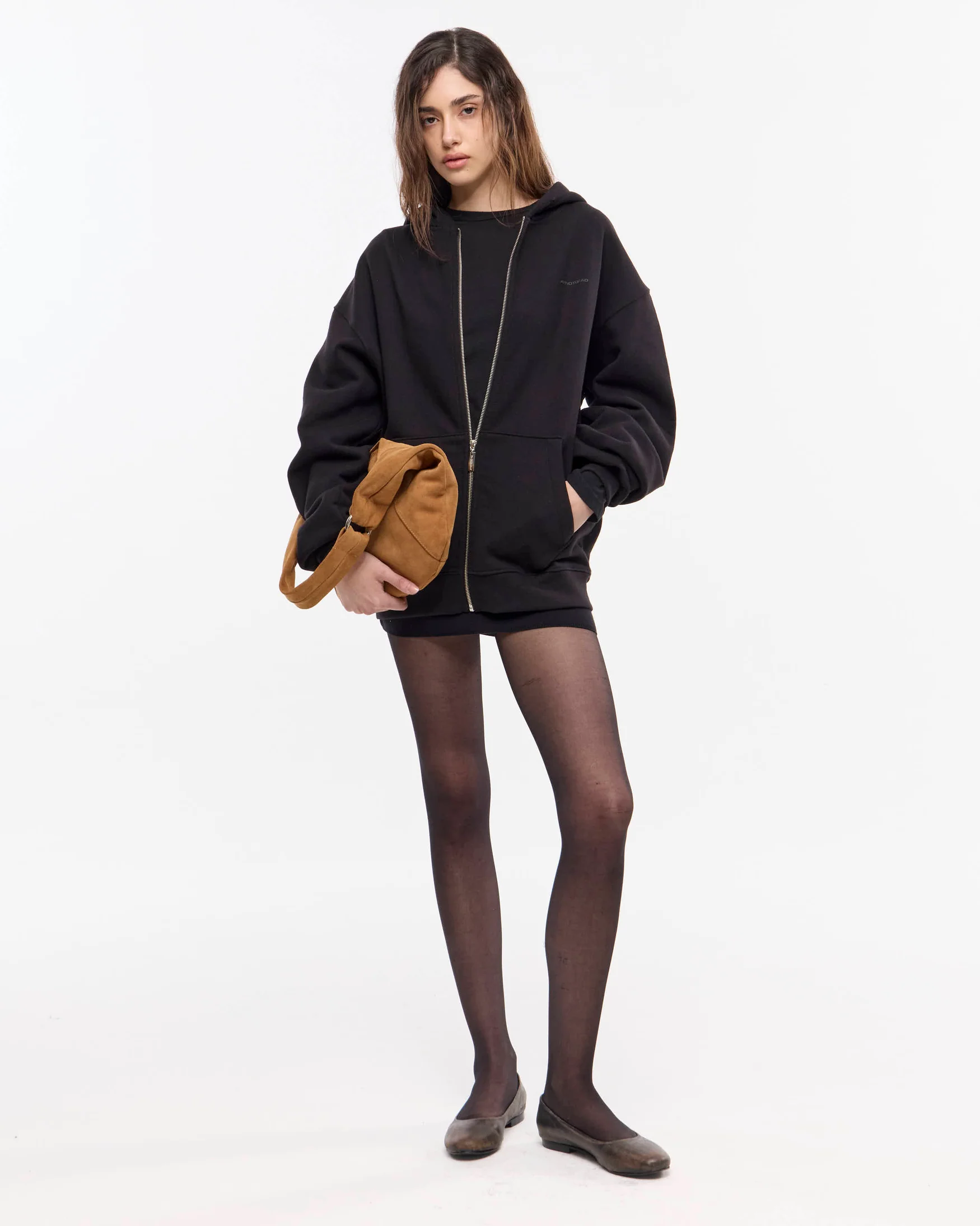 Hoodie zipper classic NEGRO - Imagen 6