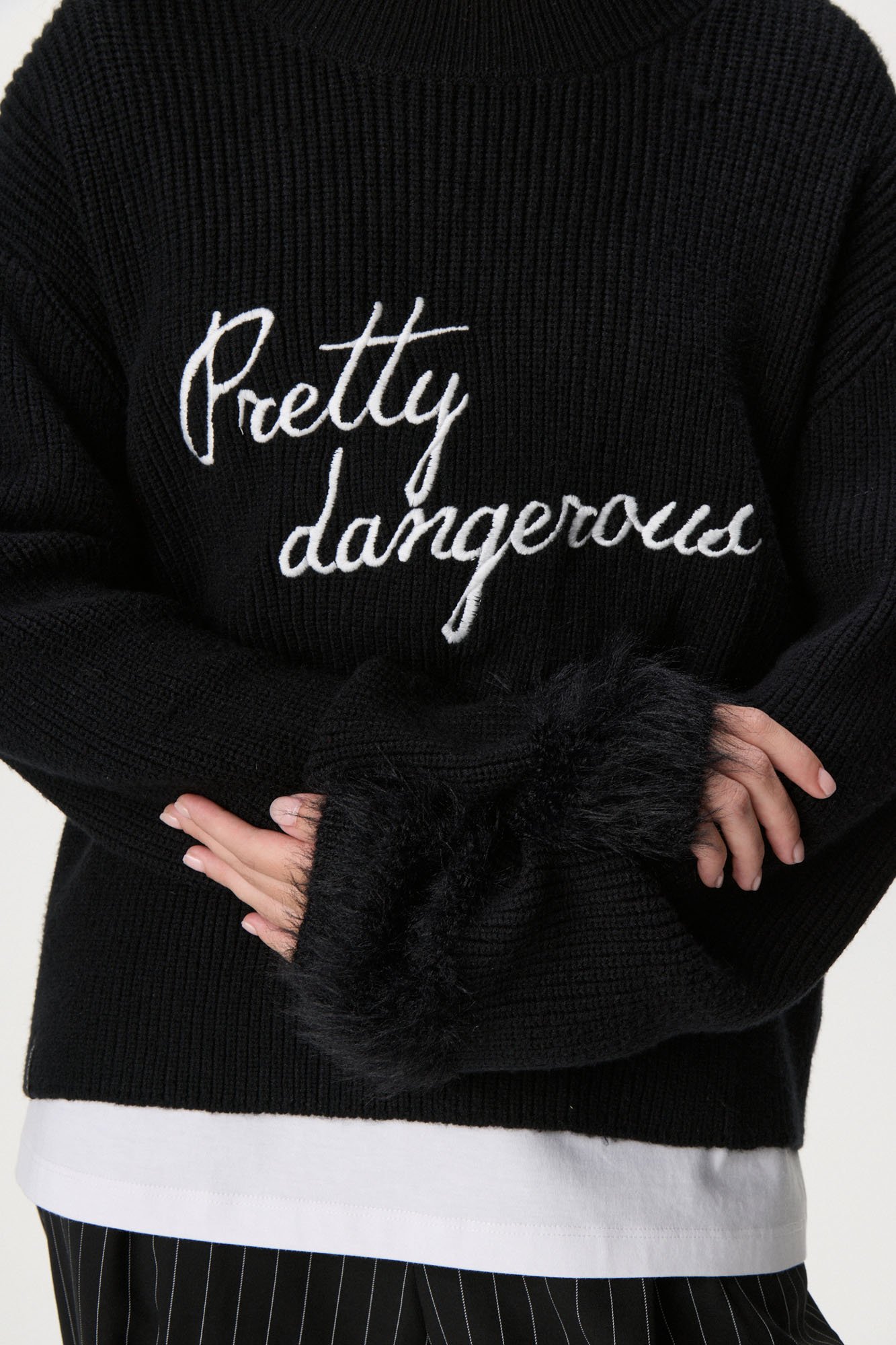 Sweater pelo de mono NEGRO - Imagen 2