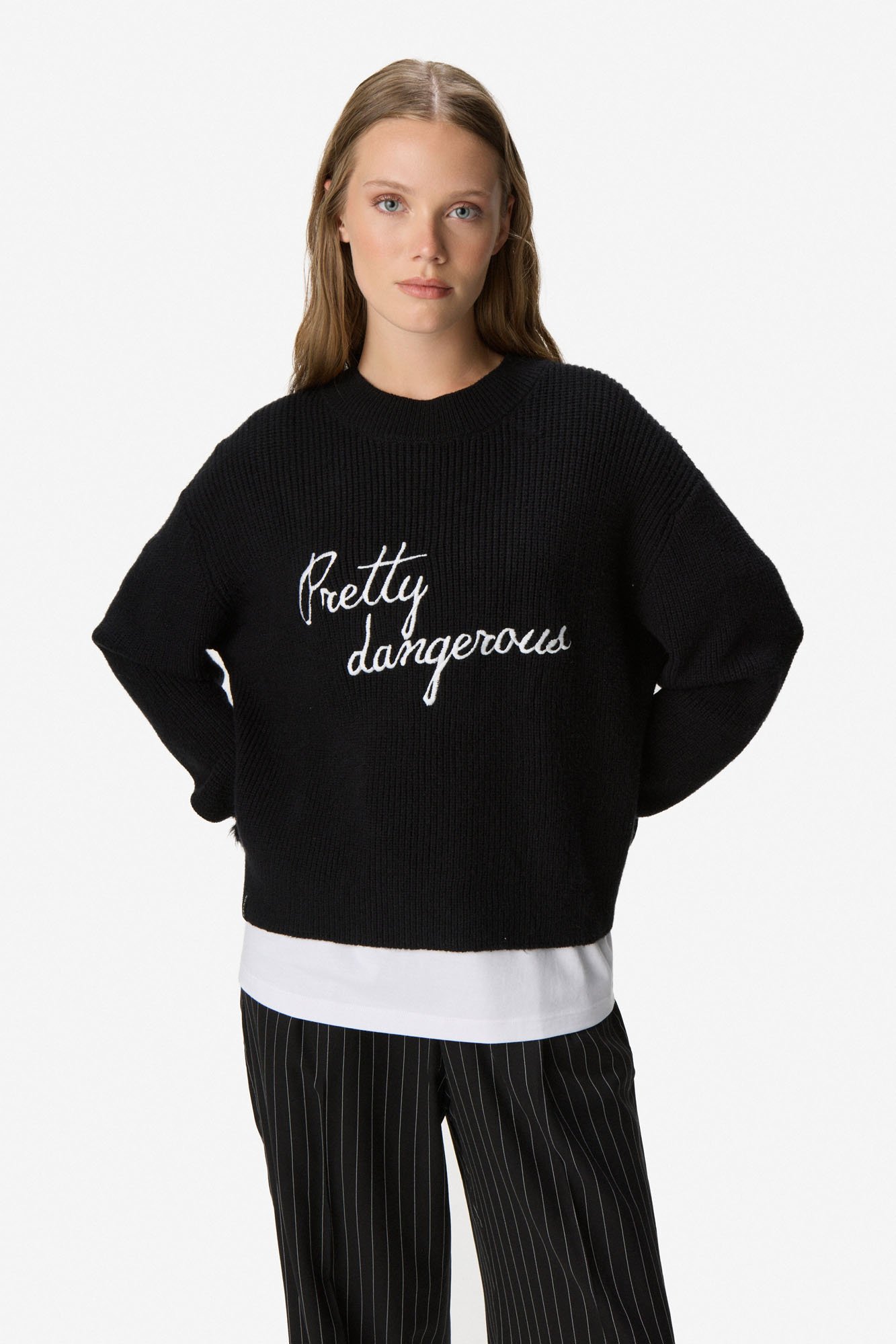 Sweater pelo de mono NEGRO - Imagen 3