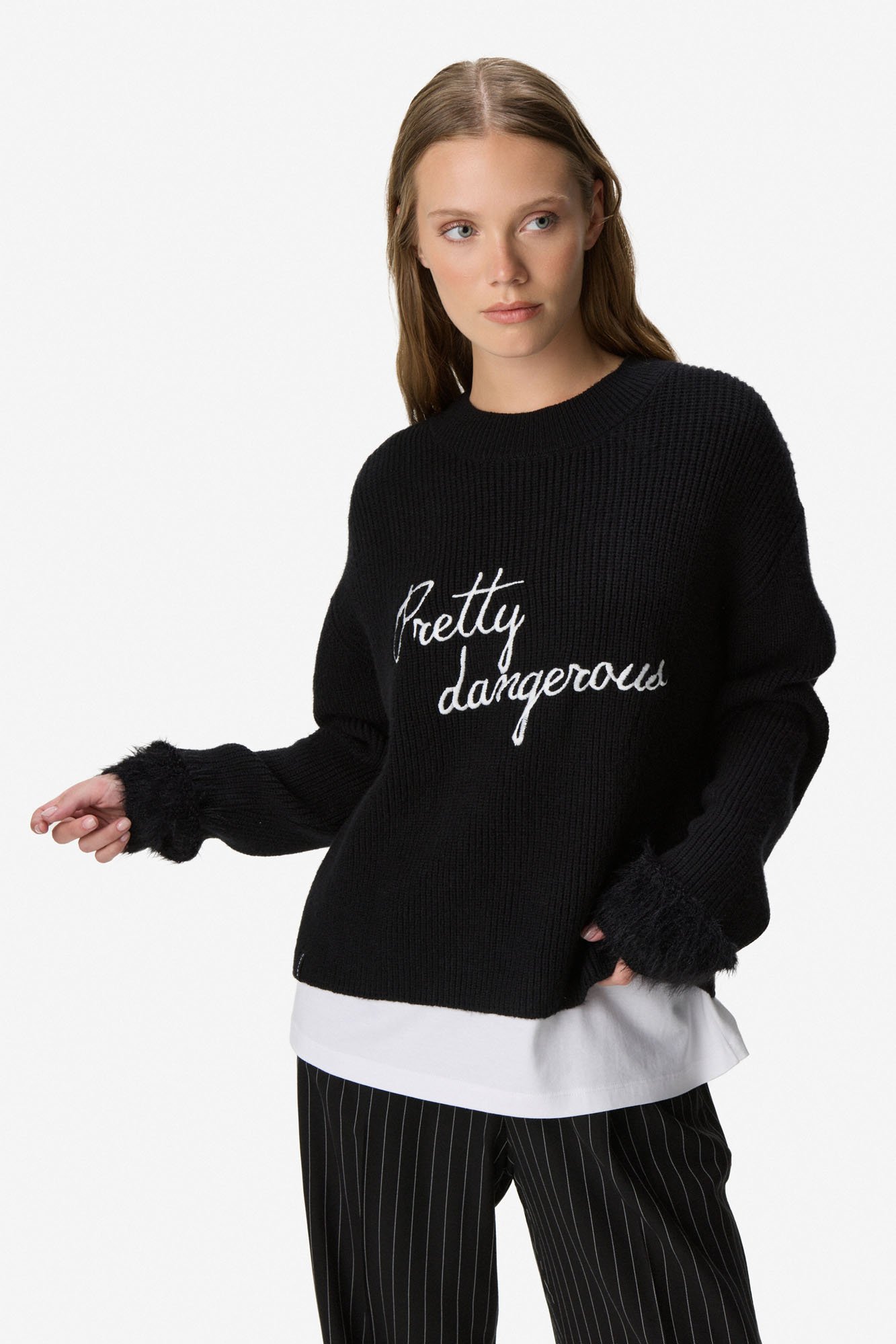 Sweater pelo de mono NEGRO - Imagen 5