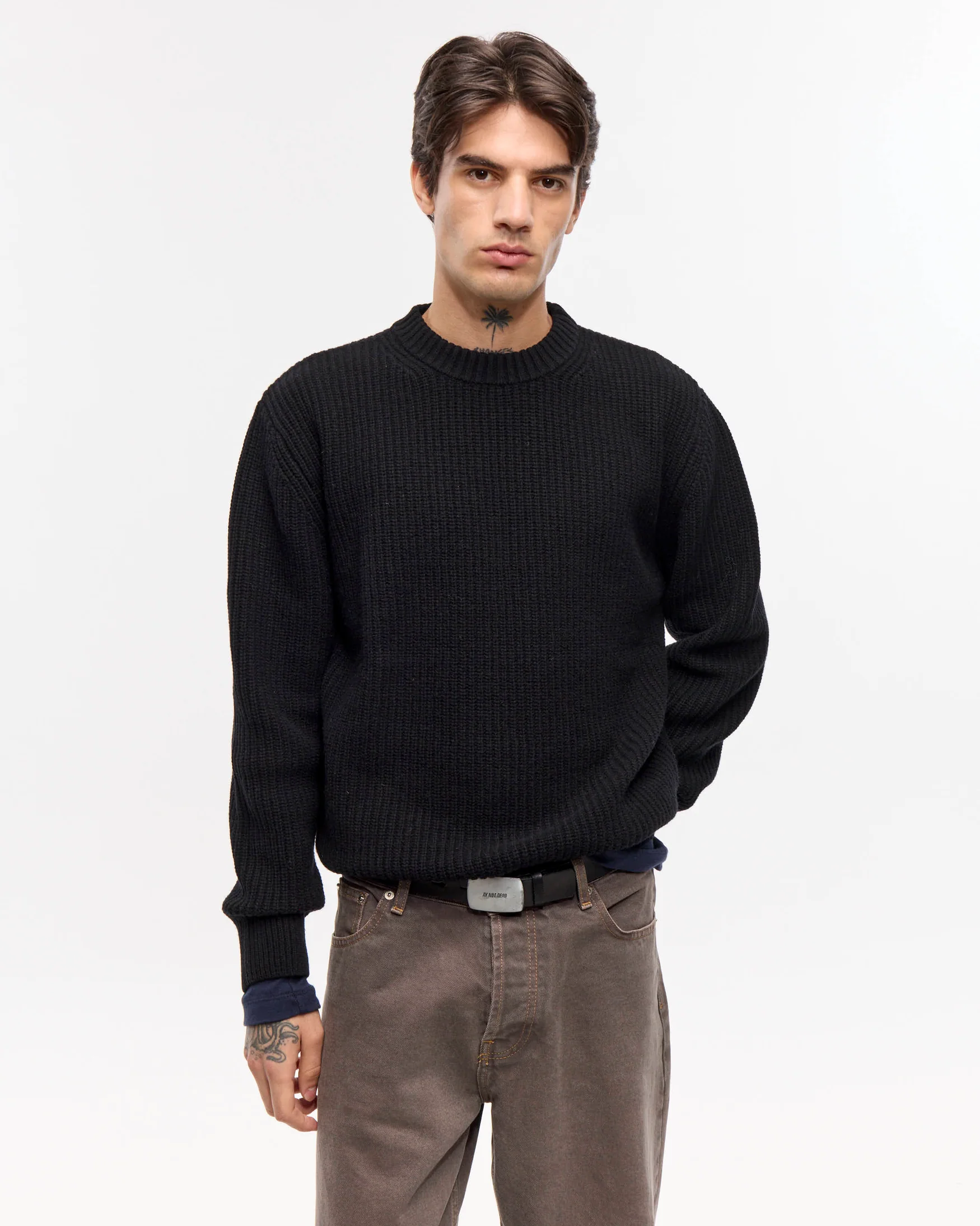 Sweater punto ingles NEGRO