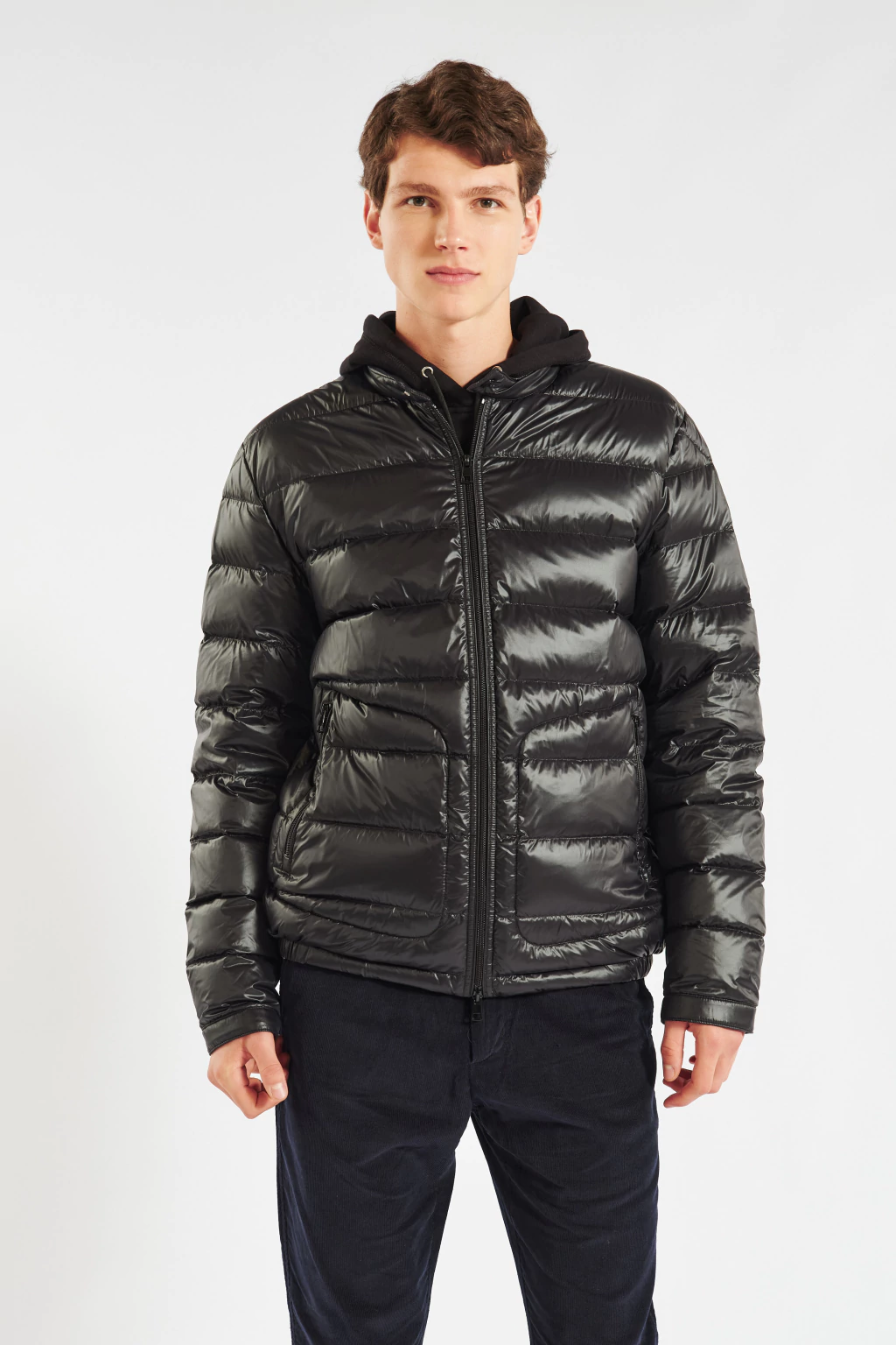 Campera plumas adams NEGRO