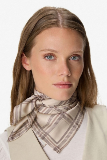 Pañuelo estampado BEIGE