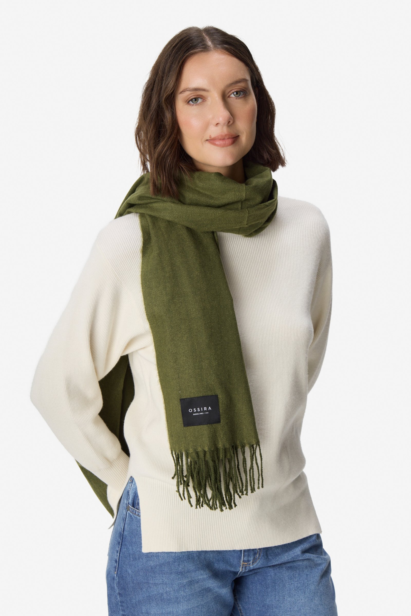 Pashmina lisa VERDE