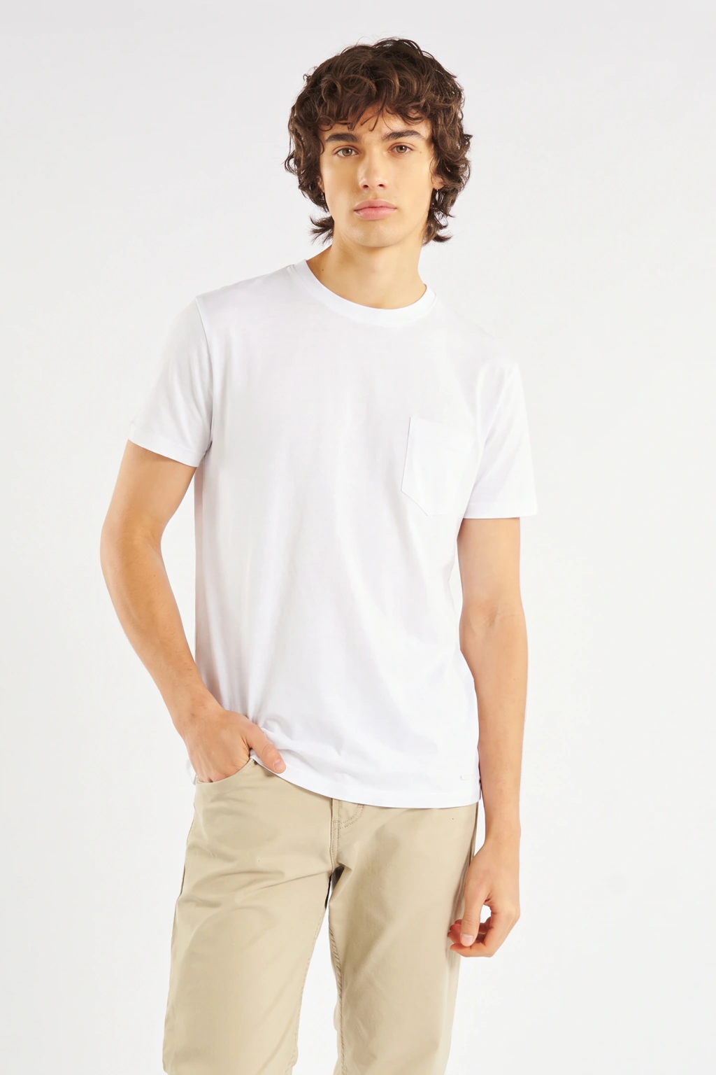 Remera pima peru con bolsillo