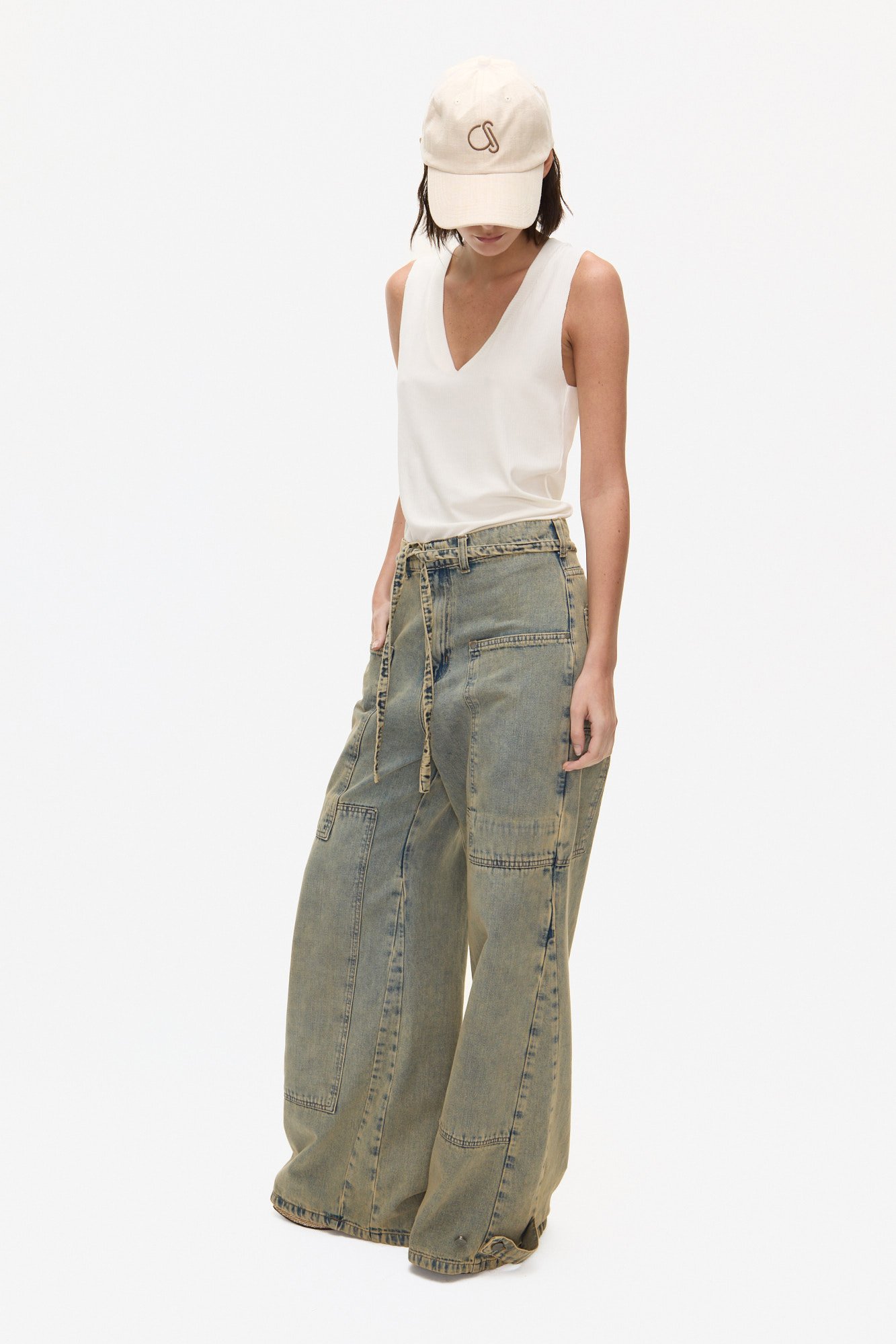 Musculosa de morley escote v natural