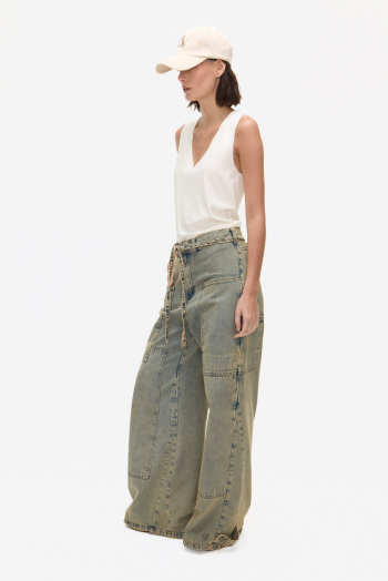 Musculosa de morley escote v natural - Imagen 3