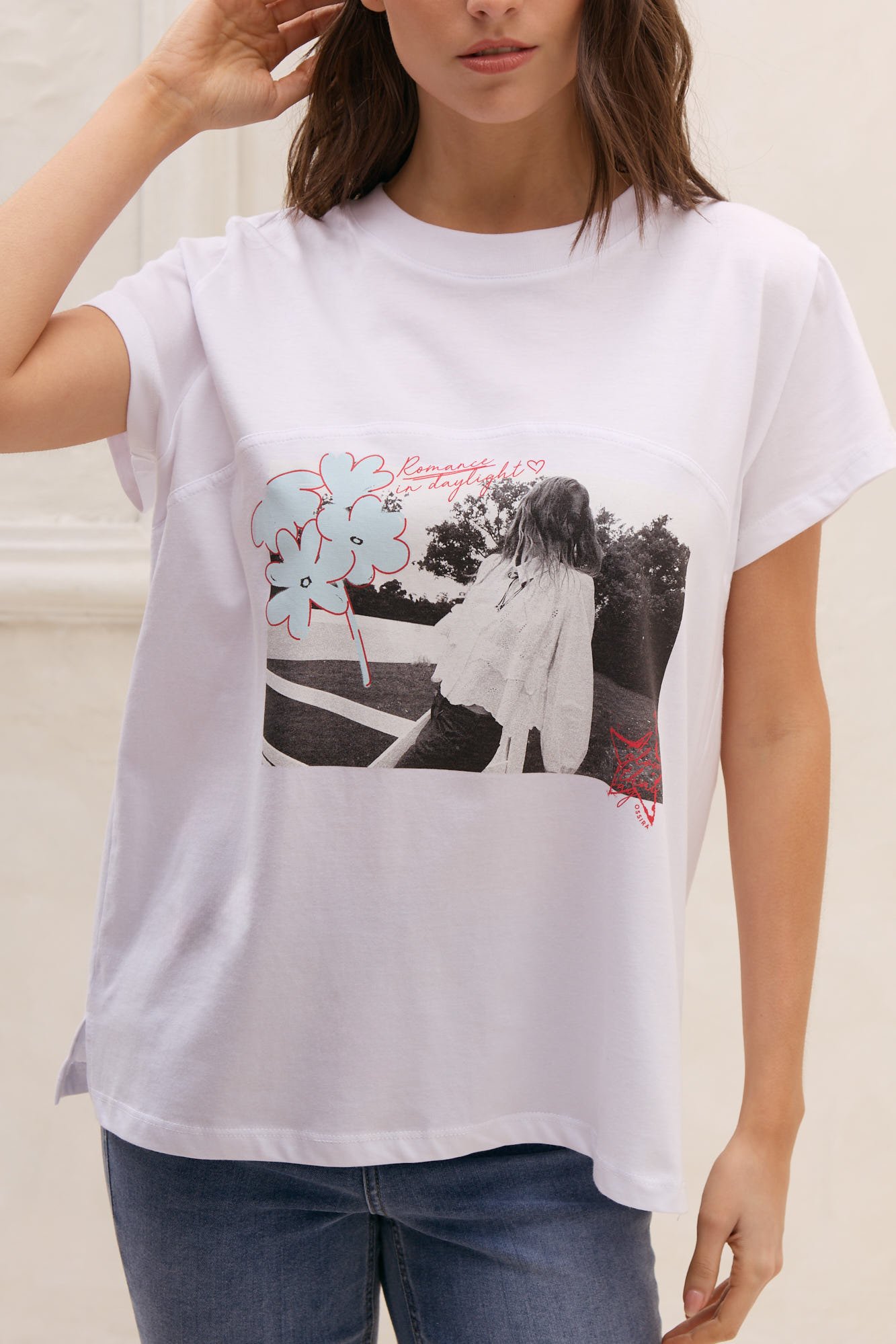 Remera romance in daylight blanca - Imagen 3