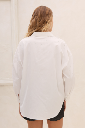 Camisa bordada con strass - Imagen 5