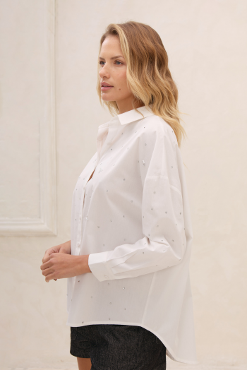 Camisa bordada con strass - Imagen 3