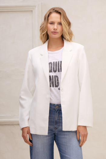 Blazer sastrero blanco
