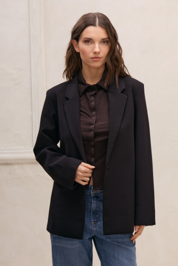 Blazer sastrero negro