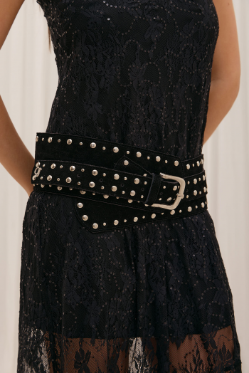 Faja gamuza con tachas