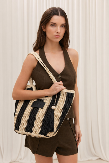 Bolso tejido playa