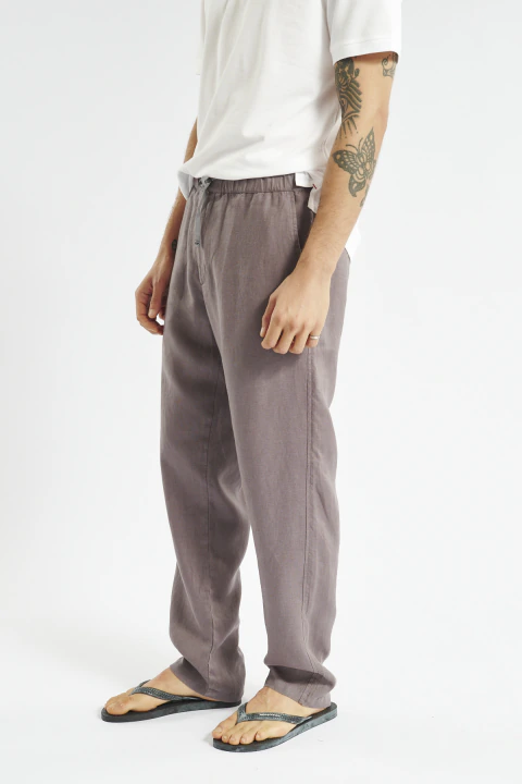 Chino elastico lino - Imagen 4