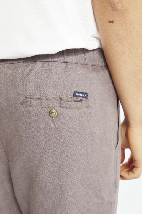 Chino elastico lino - Imagen 3