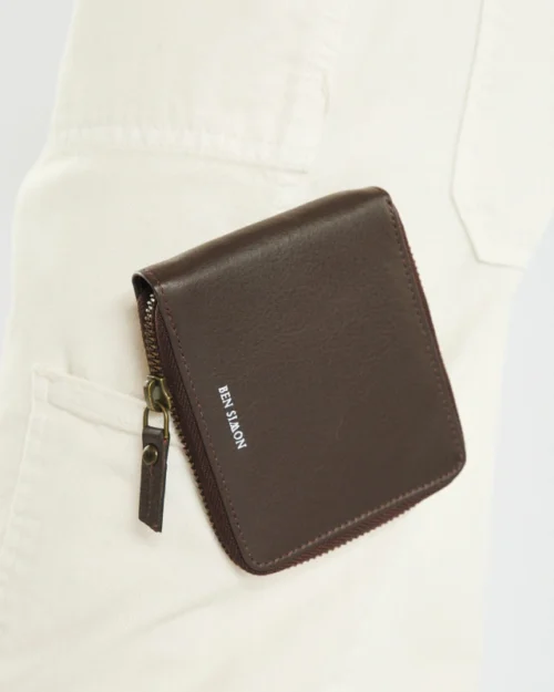 Billetera new zipper marron