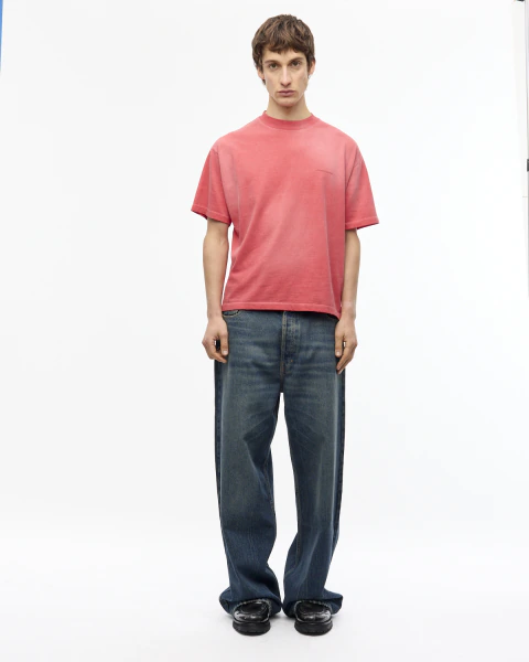 Remera boxy fade rojo